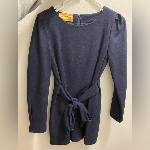 Korean Lined Wool Dress - Picture 1 of 4